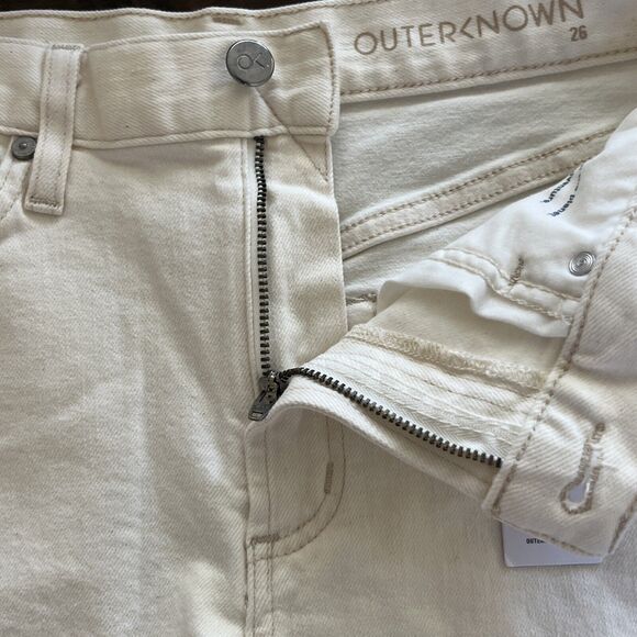 Outerknown OK S.E.A. Jeans Fillmore Natural Boyfriend Shorts Size 26 NEW - Picture 5 of 15